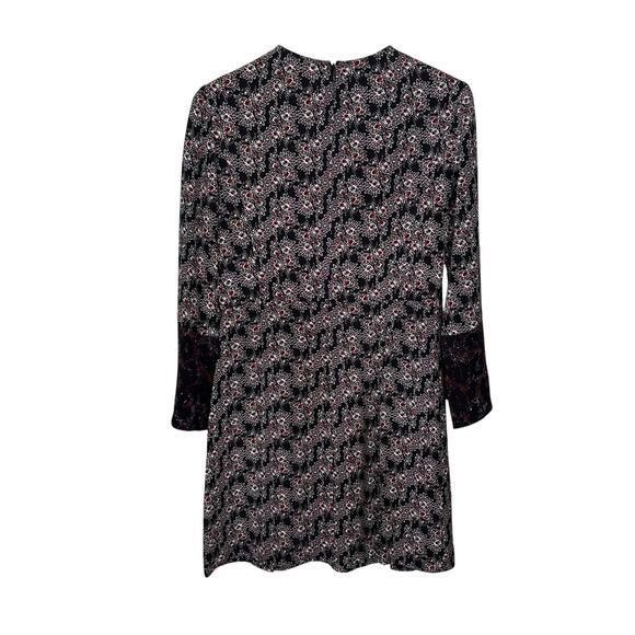 Derek Lam 10 Crosby 100% Silk Rocco Printed Dress Lightweight Floral Bell Sleeve - Picture 5 of 8
